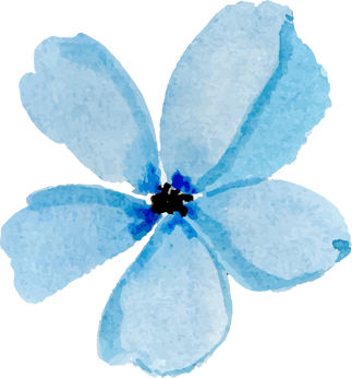 Organic Blue Flower